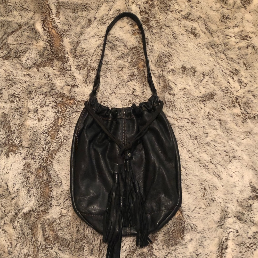 Lucky Brand Soft leather purse w/ fringe/ tassels